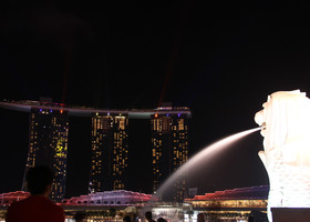 Лазерное шоу отеля Marina Bay Sands 5*