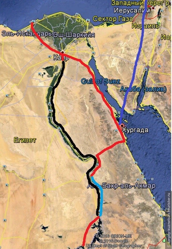 По Египту: Хургада — начальный и конечный пункты путешествия