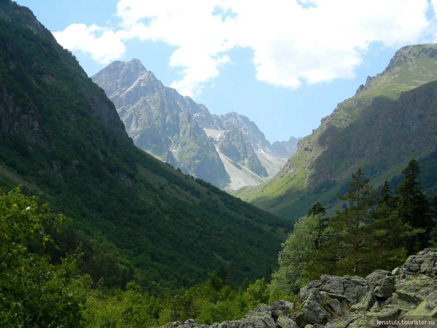 Домбайские красоты летом. Бадукские озёра