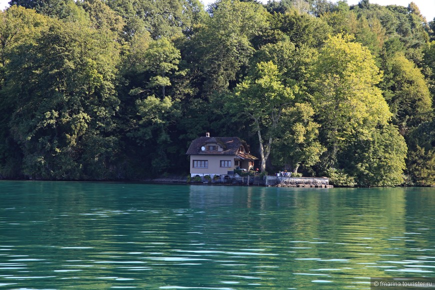 На кораблике из Люцерна во Флюелен.