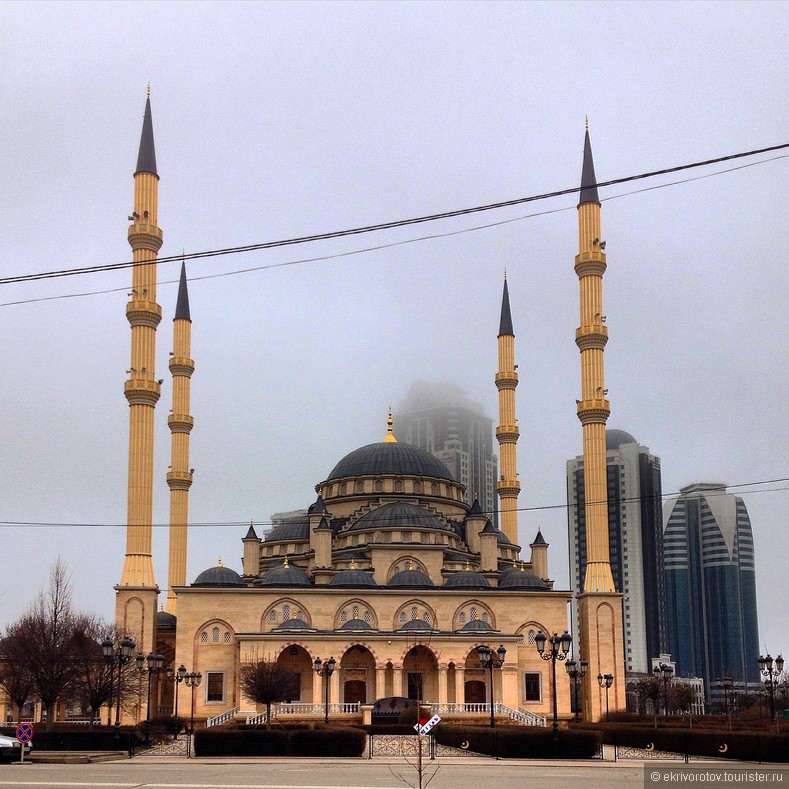 Мечеть Сердце Чечни днем