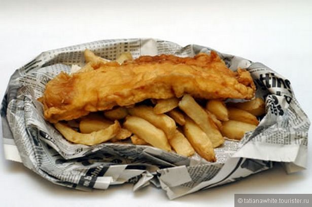 История британского лакомства – рыба в кляре с картофелем фри (Fish & Chips)