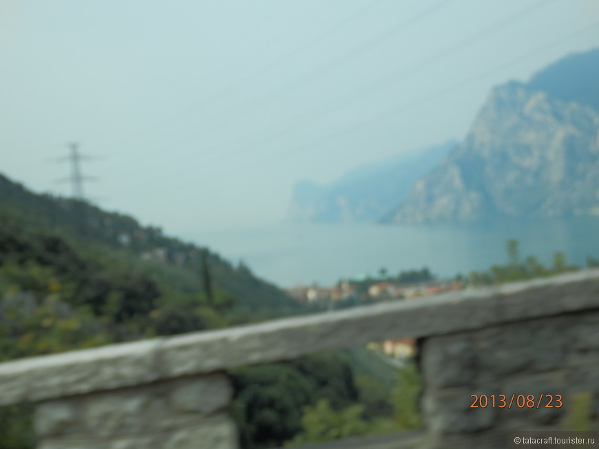 На машине по Европе. Озеро Гарда. Гора Монте Бальдо