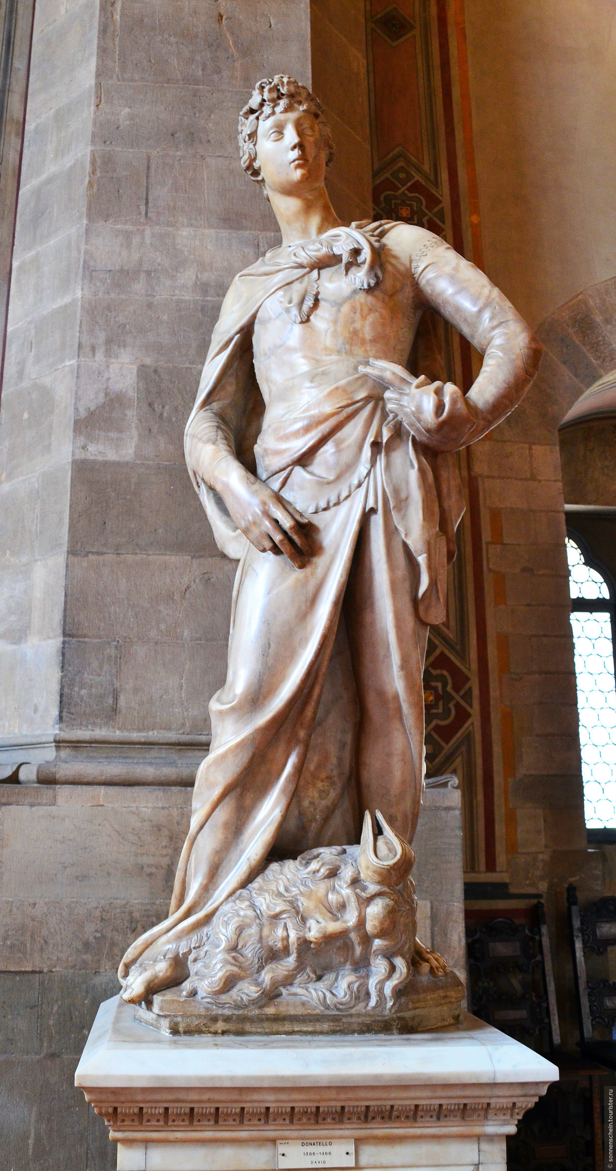 Изображение Давид. Скульптура Донателло 1408—1409 годы. Мрамор ...
