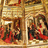 Iglesia de San Lorenzo el Real - Элемент ретабло, выполнено в конце XV в. Фернандо Гальего (Fernando Gallego)