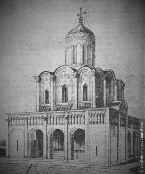 Вид церкови Покрова на Нерли с открытыми галереями. (фото из интернета)
