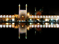Вечерний и ночной Исфахан.
