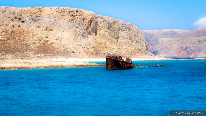 Бухта Балос и остров Грамвуса: место встречи трех морей