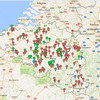 Карта замков в Бельгии и Люксембурге