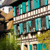 Вид на жилой дом, пример фахверковой архитектуры, Маленькая Франция, Страсбург