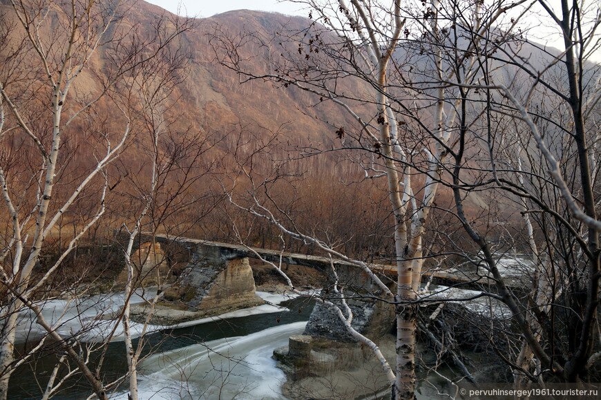 Река Лазовая (Касихо-гава). Единственная железобетонная плотина на Карафуто, для молевого сплава леса.