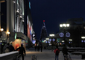 Ледовый городок в Екатеринбурге.