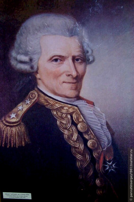 Портрет маркиза Клемента Таффанела де ля Жонкиера (1706-1795).      Источник: http://www.laperouse-france.fr/IMG/jpg/Clement_de_la_Jonquiere-2.jpg