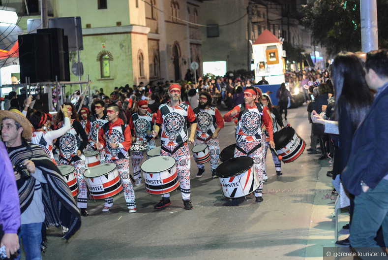 Ночной карнавал на Крите.