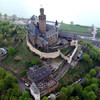 Замок Марксбург с высоты полёта