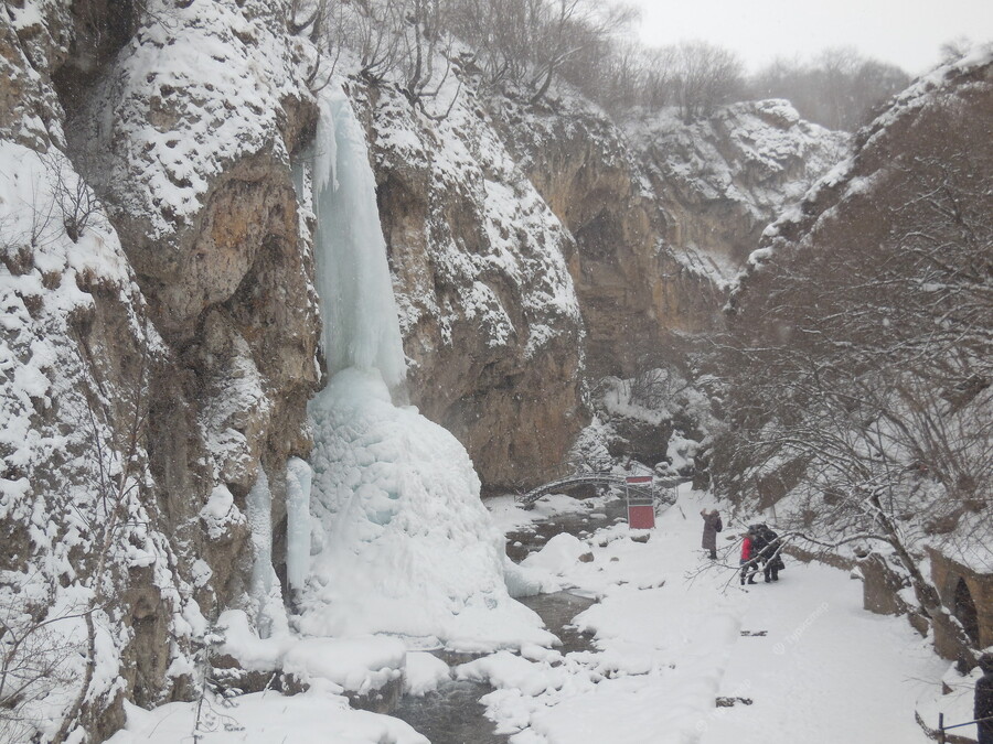 Кисловодск медовые водопады зимой