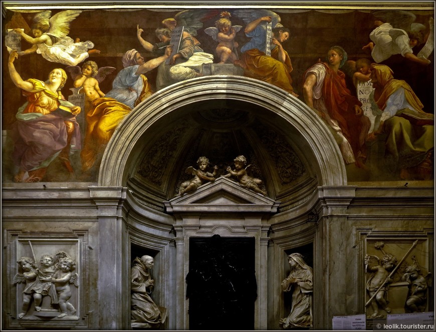 Фреска Рафаэля Сивиллы и Ангелы.