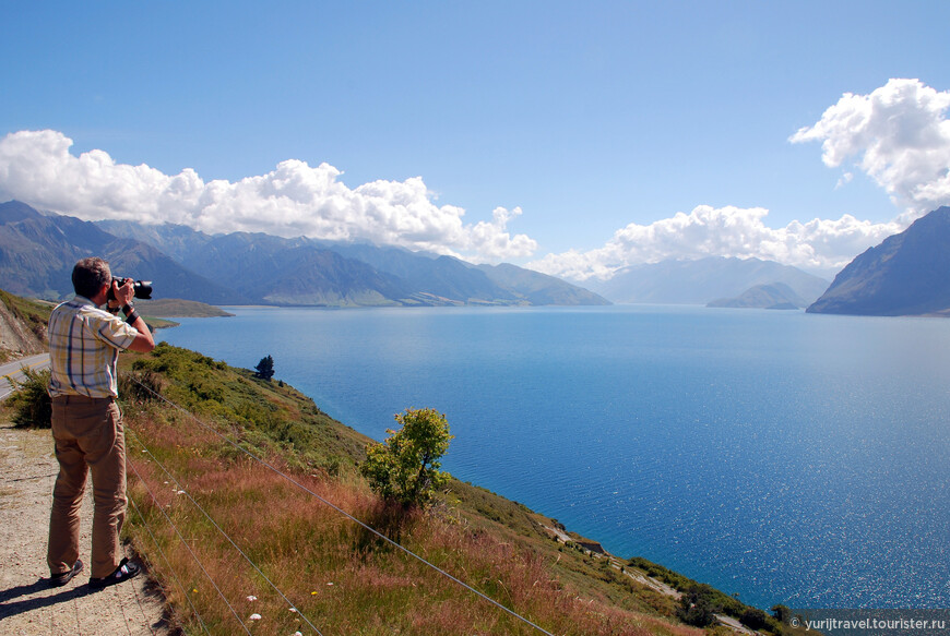 Просторы озера Lake Hawea