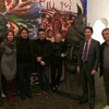 В ателье скульптора Лелло Эспозито в Palazzo Sansevero с французским консулом Jean-Paul Seytre, художником Ernest Pignon, джазовым музыкантов Louis Sclavis, Неаполь (Италия)
