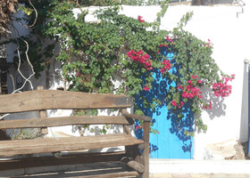  Традиционный пейзаж на Крите: бело-голубые домики. 