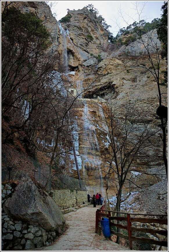 В феврале в Крым. Водопад Учан-Су и дорога на Ай-Петри