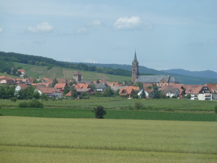 Эльзасские окрестности Страсбурга. Селеста и замок Верхний Кенигсбург