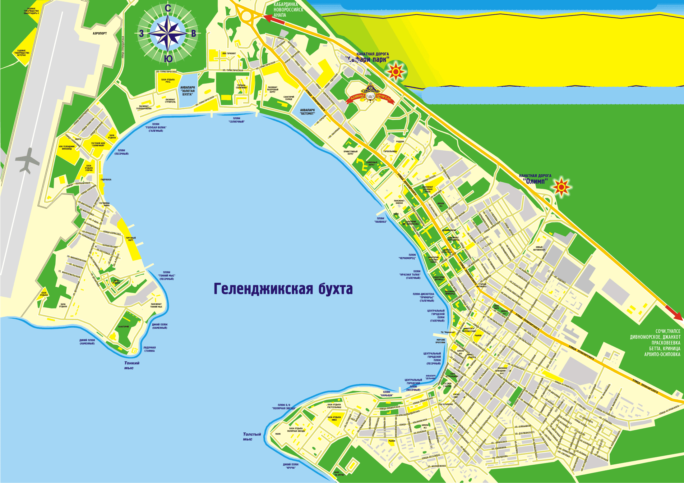 Карта золотая бухта