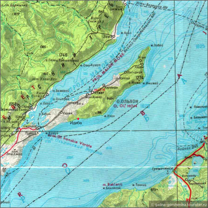 Где находится байкальское море. Ольхон на карте Байкала. Остров Ольхон на карте. Ольхон Хужир карта. Остров Ольхон Горячинск.
