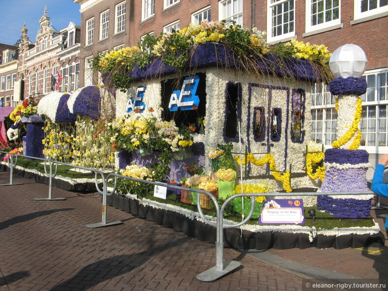 Нидерланды, парад цветов Bloemencorso  в Харлеме, 2011 год (видеозарисовка)