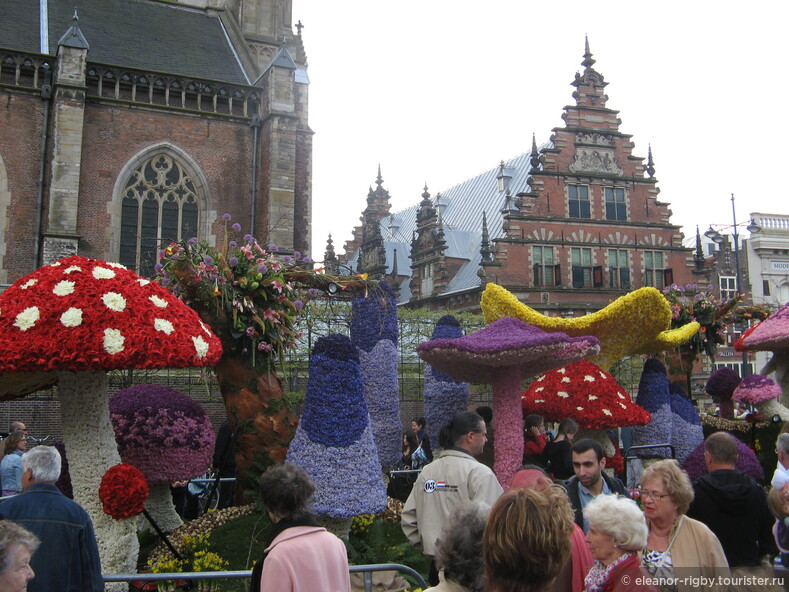 Нидерланды, парад цветов Bloemencorso  в Харлеме, 2011 год (видеозарисовка)