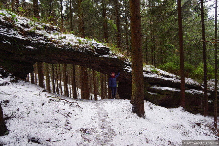 Природные ворота Штайнернес образует длинная гряда скал.