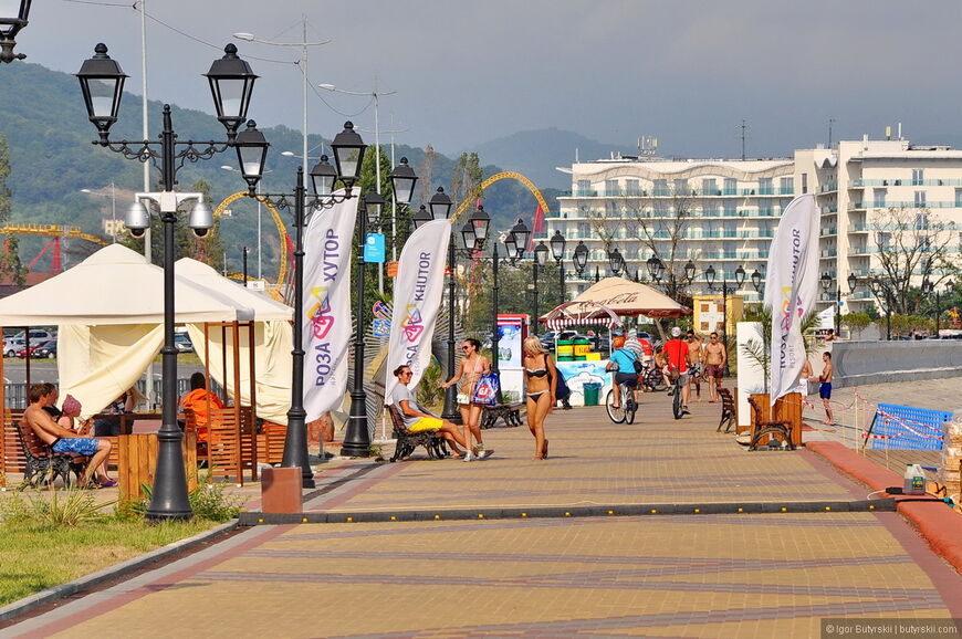Основная Прибрежная Олимпийская деревня Сочи. Отели и гостиницы рядом,  фото, видео, как добраться — Туристер.Ру