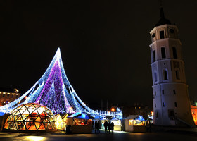 Зимний Вильнюс и немного Новогоднего