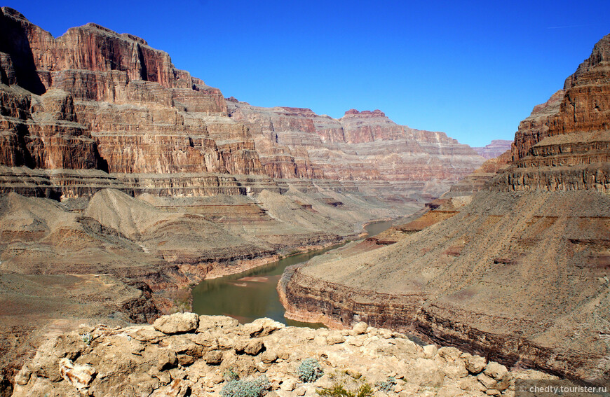 Великий каньон - вид снизу
