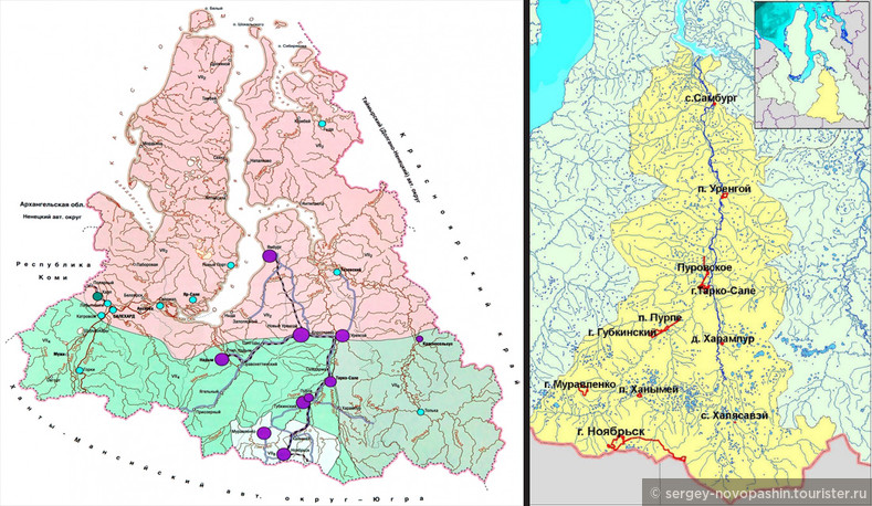 Губкинский город ямало ненецкий автономный карта