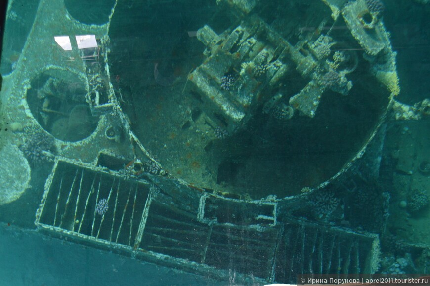 Затопленный танк в Акабском заливе