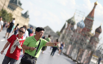 Россия — на втором месте по популярности у китайских туристов