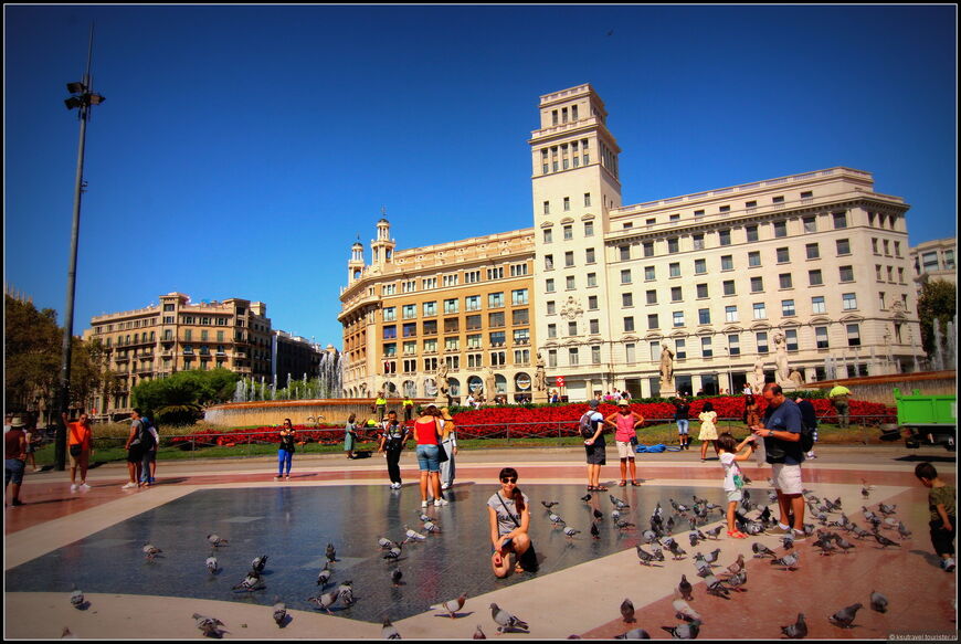Площадь Каталонии в Барселоне