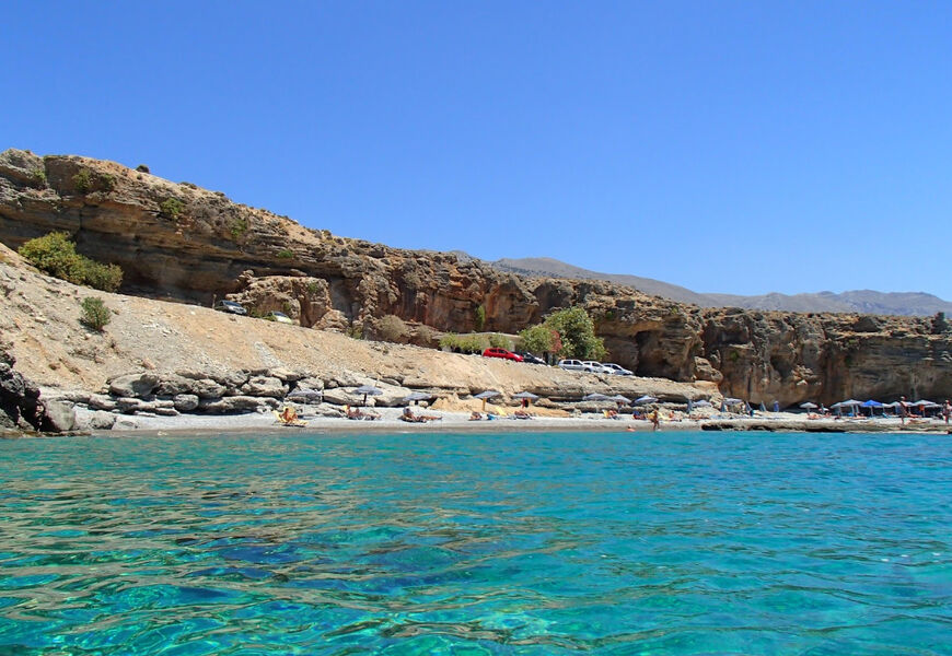 Нудистский пляж Филаки на Крите