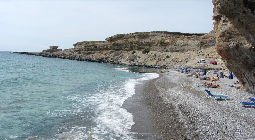 Нудистский пляж Филаки на Крите