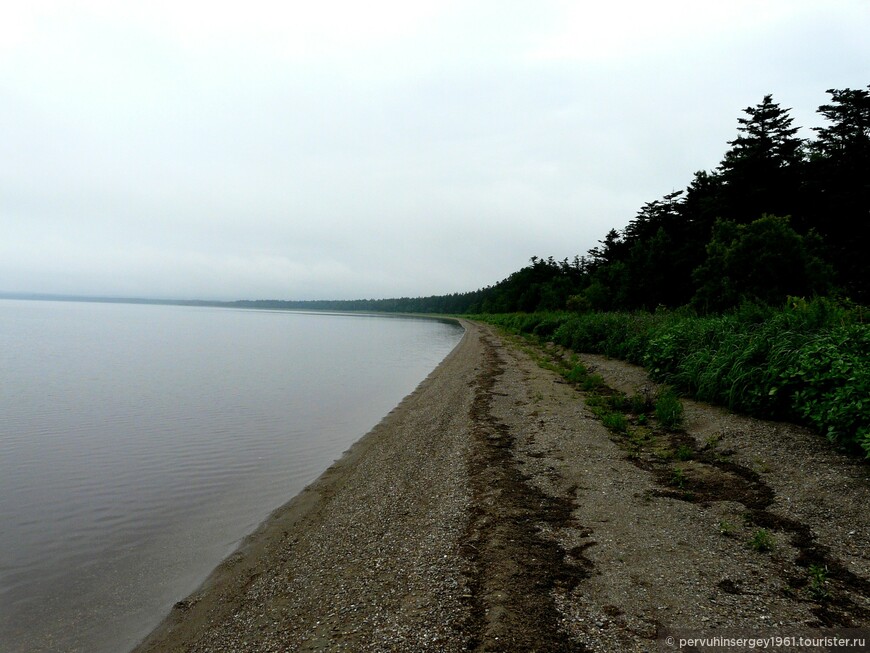 Таким было озеро Тунайча утром 10 августа 1905 года (к северу от лагеря)
