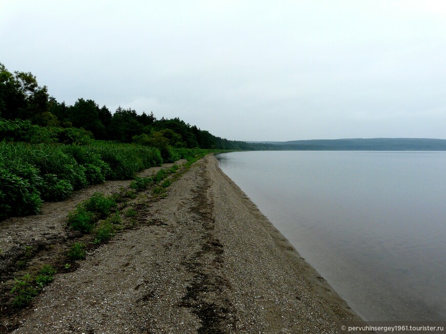 Таким было озеро Тунайча утром 10 августа 1905 года (к югу от лагеря)