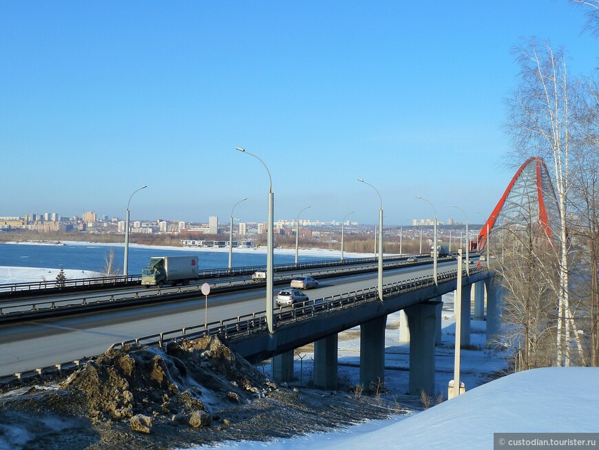 Бугринский мост. Красиво и удобно