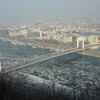 Вид на Дунай с Горы Геллерта зимой