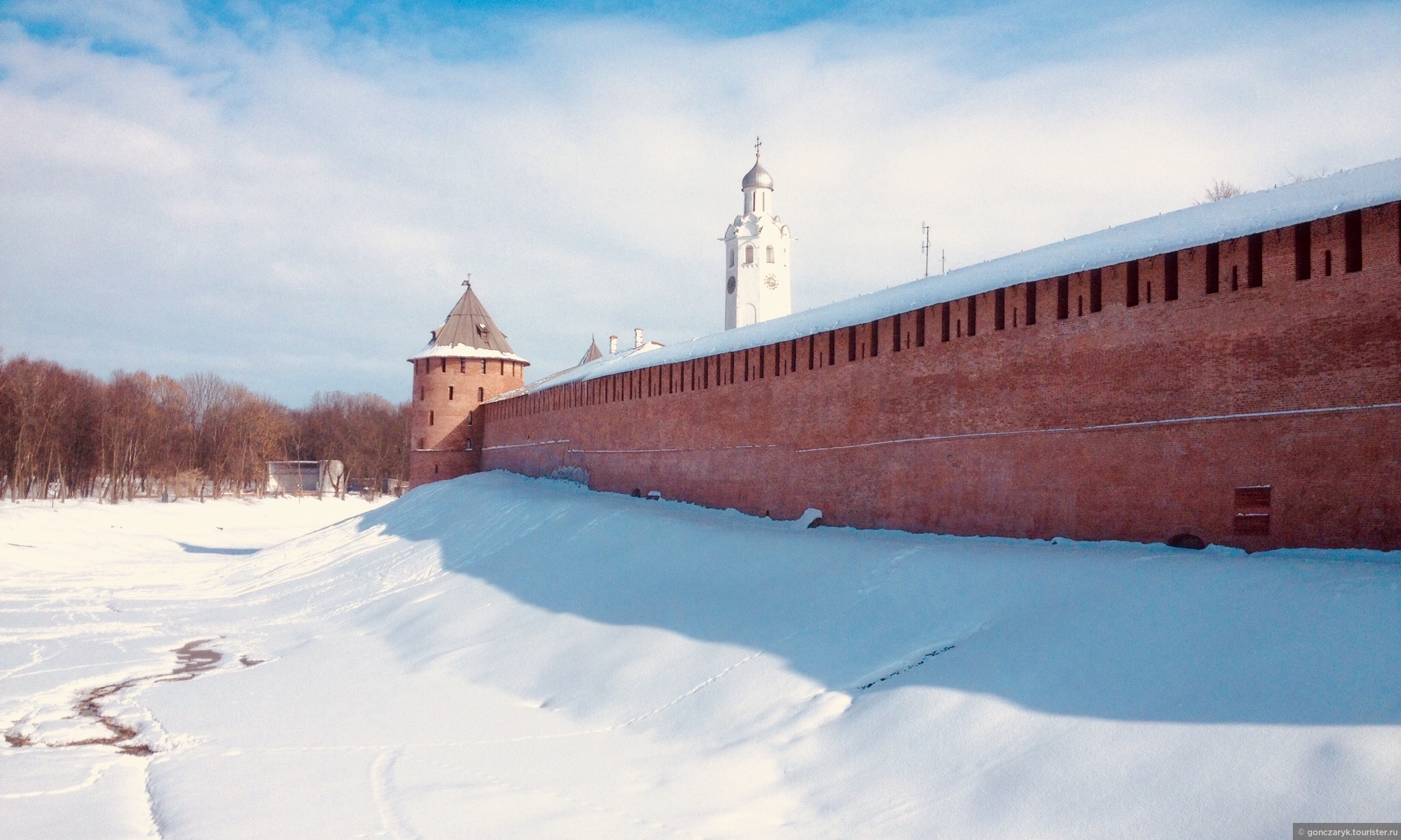 Новгородский Кремль Великий Новгород зима
