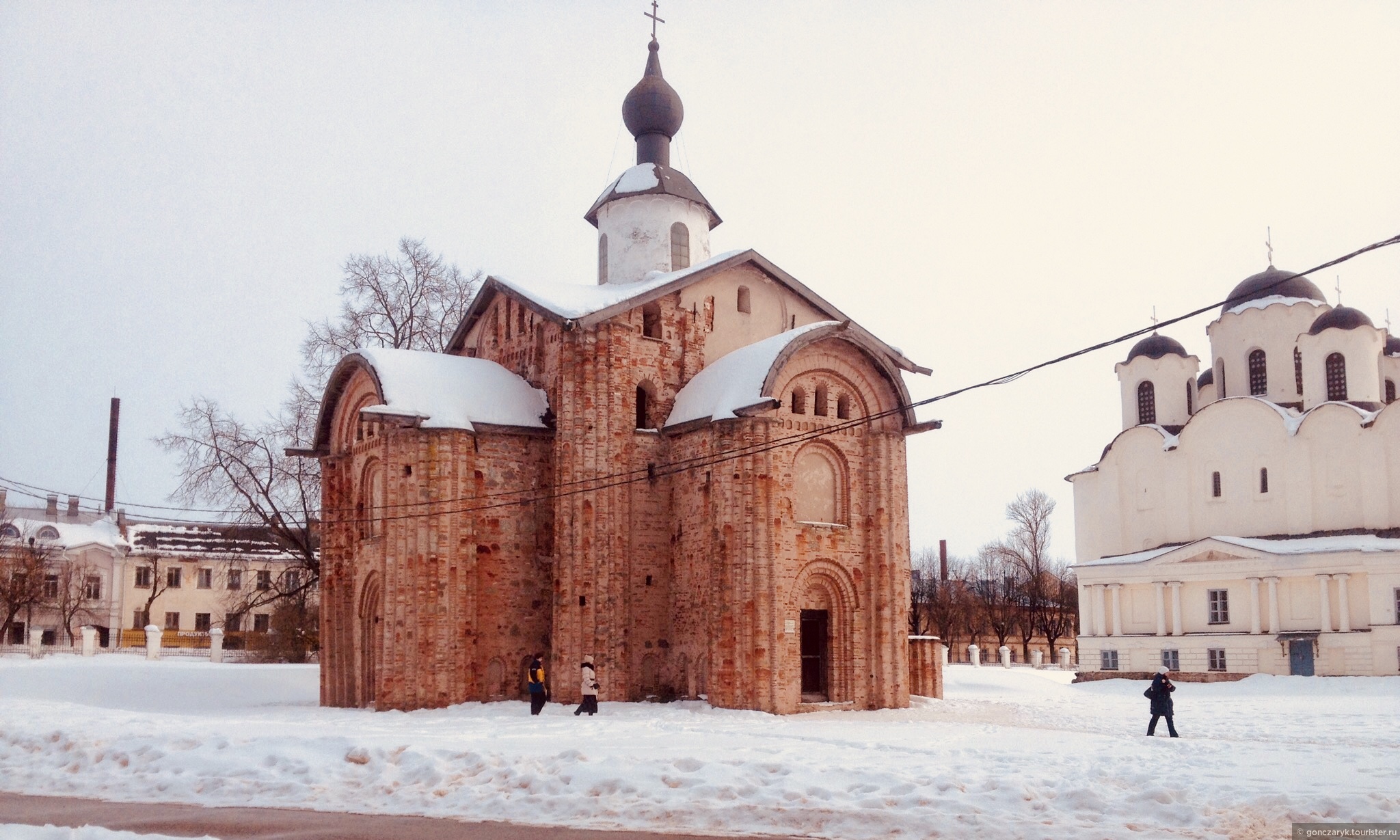 Ярославово Дворище Великий Новгород зимой