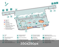 Внутренняя схема аэропорта (1 этаж)