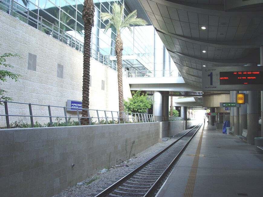 Железнодорожная станция в аэропорту Бен Гурион