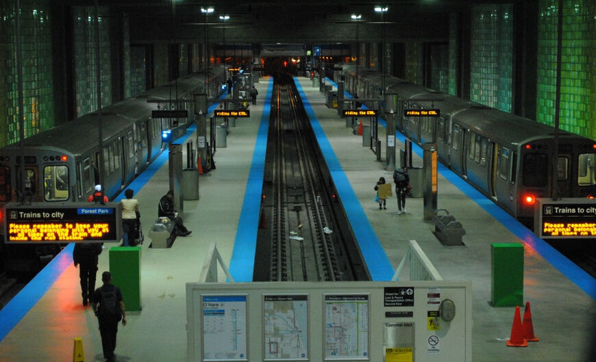Станция O'Hare Airport, синяя линия