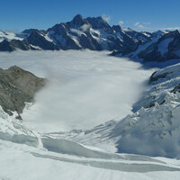 Виды на  ледник Нижний Гриндельвальд